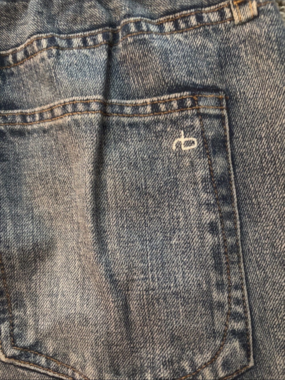 rag & bone Mid Wash Blue Denim Jeans - Picture 4 of 4
